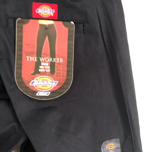 Dickies | The Worker Mid Rise Navy Bootcut Pants - Picture 6 of 8